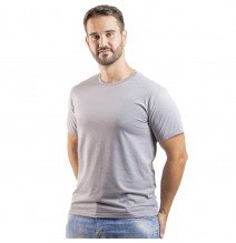 Camiseta Algodão Premium Cinza Mescla