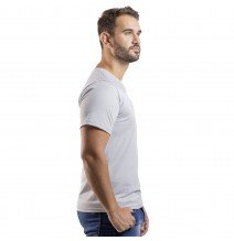 Kit 3 Camisetas Algodão Cinza Prata Premium