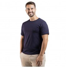 Kit 3 Camisetas Algodão Azul Marinho Premium
