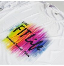 Camiseta Impressão Digital 100% Poliéster Branca