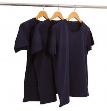 Kit 3 Camisetas Malha Fria PV Azul Marinho