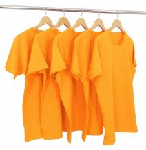 Kit 5 Camisetas Malha Fria PV Laranja