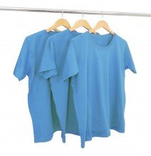 Kit 3 Camisetas Malha Fria PV Azul Turquesa